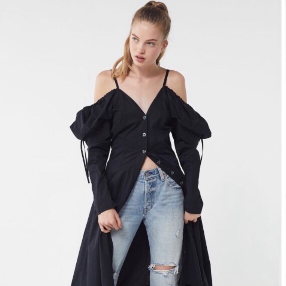 Style Mafia Ajon Cold Shoulder Midi Dress